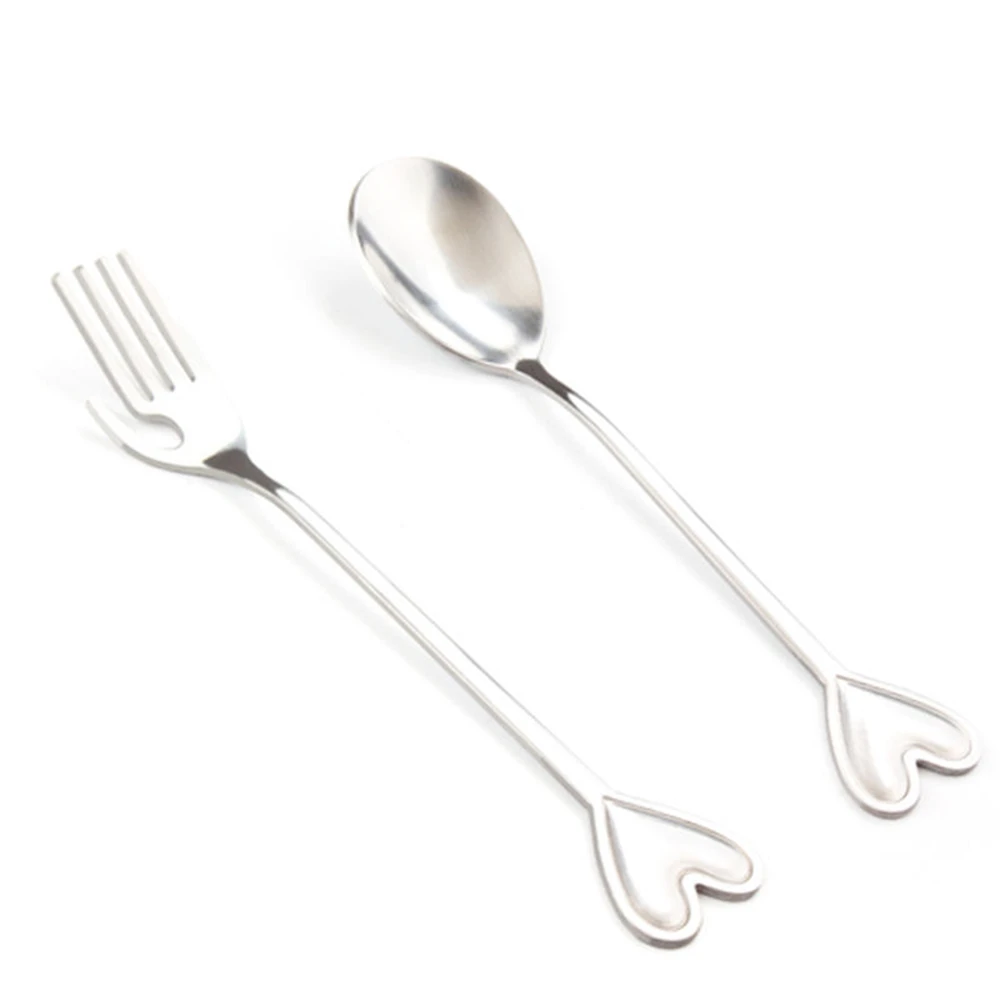 2 шт. серебристые столовые приборы из нержавеющей стали|fork set|stainless forkstainless steel fork |