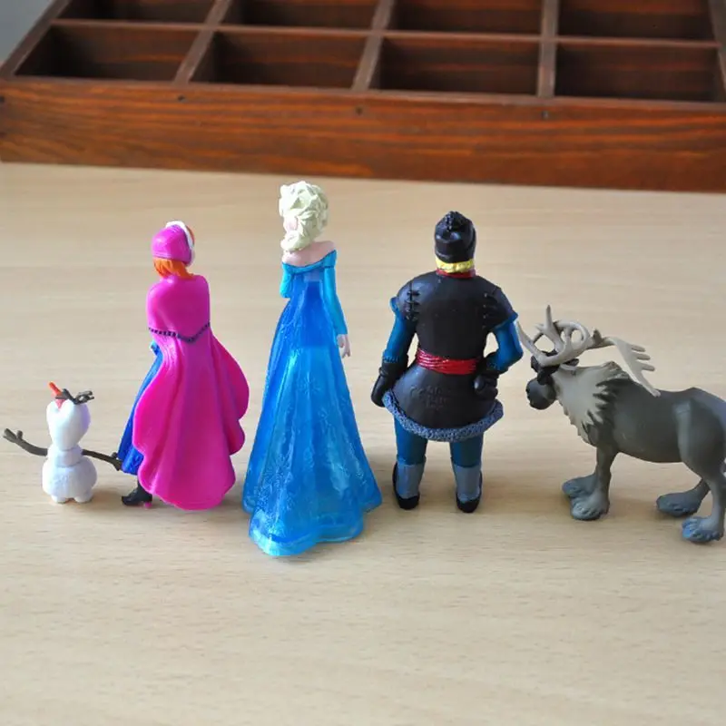 Disney Frozen Toys 5 шт./компл. 5-10 см Эльза Анна фигурка украшение для торта модель аниме