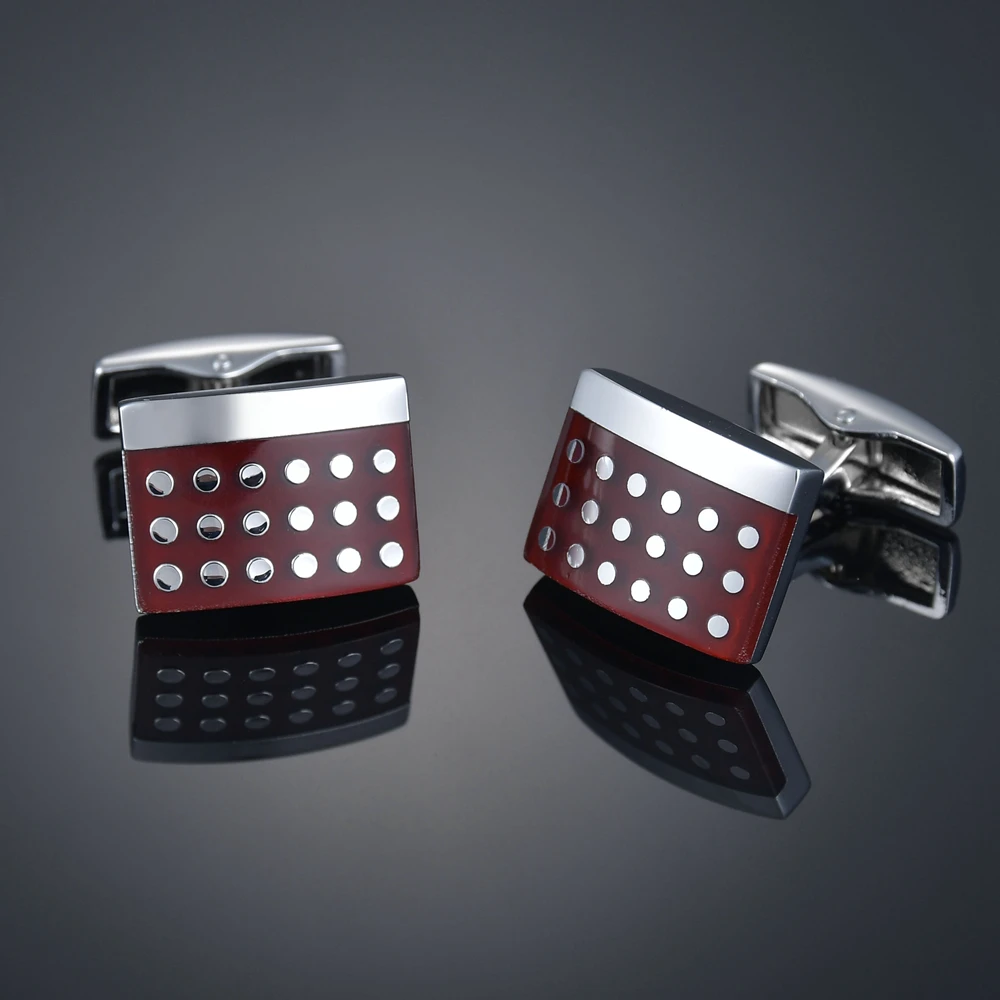 

Classic Fashion Dot Cufflinks For Mens Luxury Brand Designer Cuff Buttons Business French Suit Shirt Sleeve High Quality Jewelry