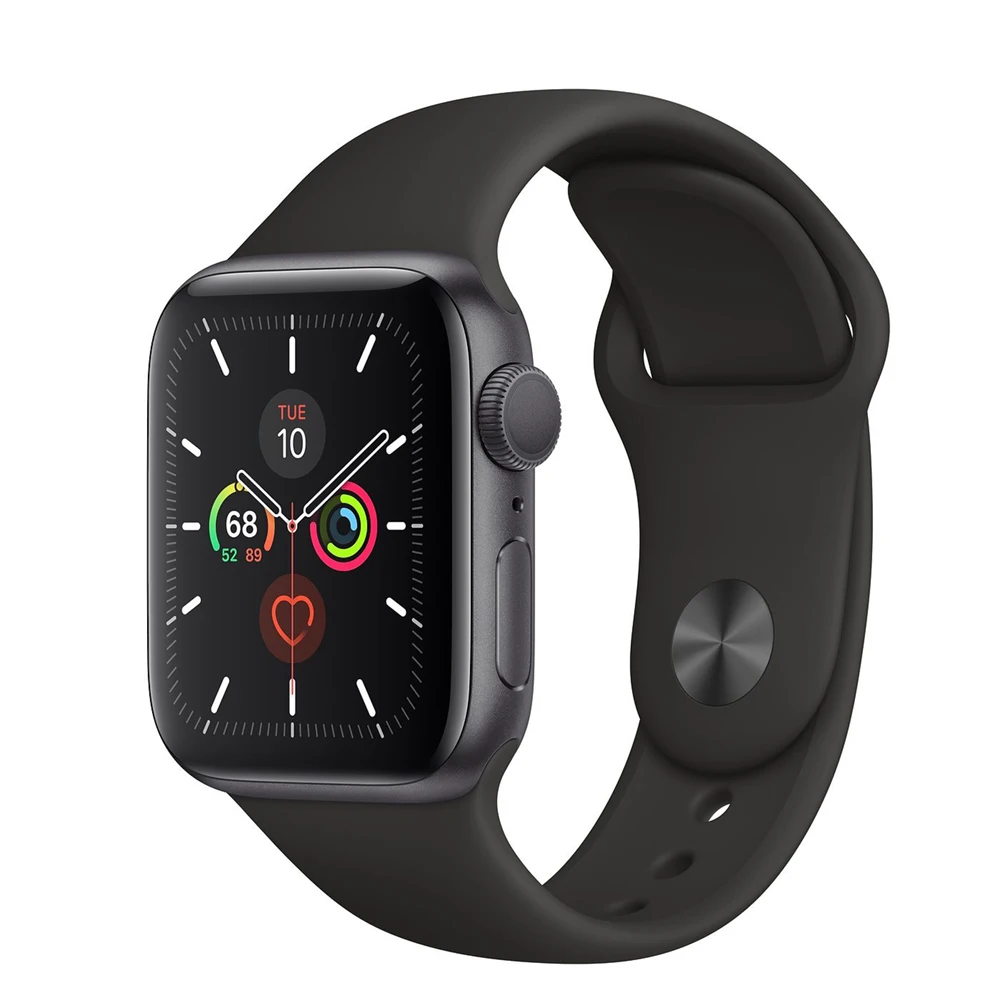 Black Новинка, Apple Watch Series 5, только для Wifi, алюминиевый спортивный браслет SmartExercise, ЭКГ HeartRhythmSensor, HearingProtect TrackCycle WithoutPhone - Цвет: Black