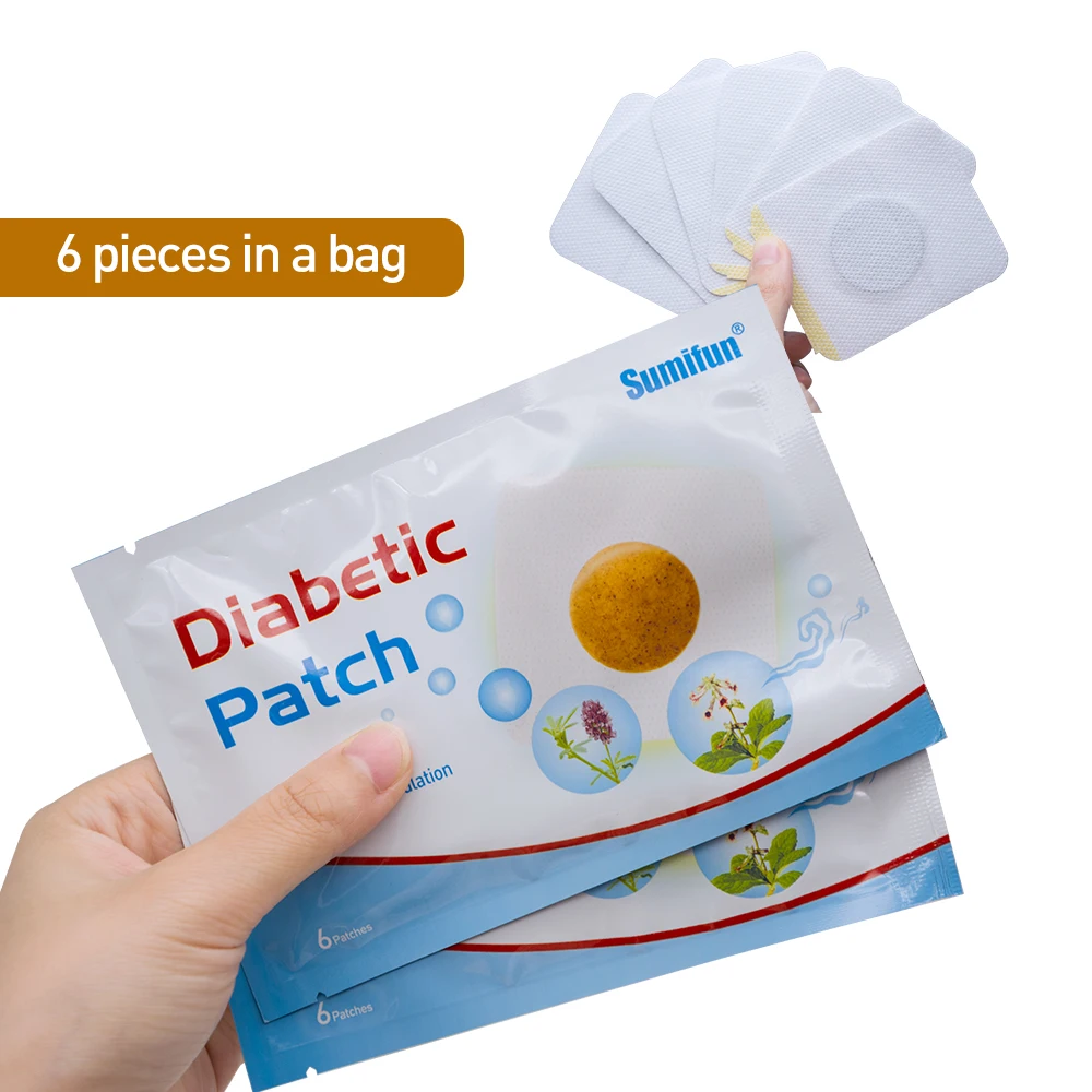 

6/12/24pcs Chinese Herbal Diabetic Patch Stabilizes Blood Sugar Level Lower Blood Glucose Sugar Balance Medical Plaster D1791