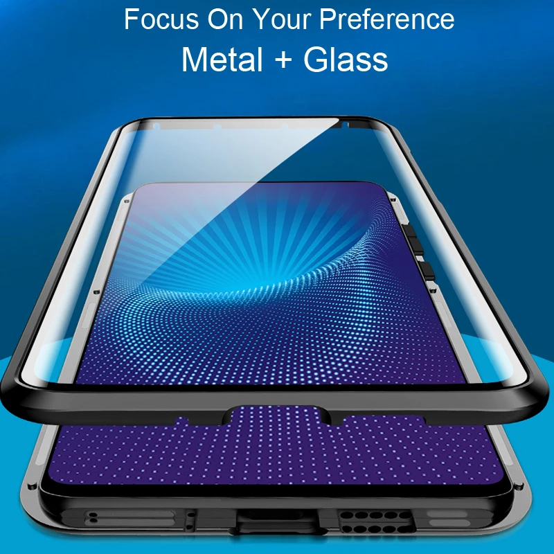 Роскошный Магнитный адсорбционный ЧЕХОЛ ДЛЯ VIVO Nex 2 металлическая рамка