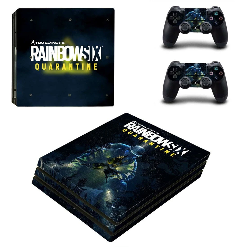 YSP4P-3577 Виниловая наклейка защитная пленка для playstation 4 PS4 Pro консоль и контроллер-Tom Clancy's Rainbow Six Siege - Цвет: YSP4P-3577