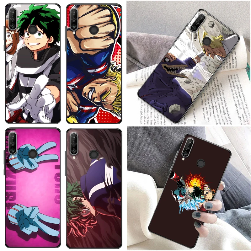 

My Hero Academia Todoroki Shouto Tomura Boku Bakugou Katsuki Dabi Shigaraki Phone Case For Huawei P30 Pro Lite Coque Carcasa