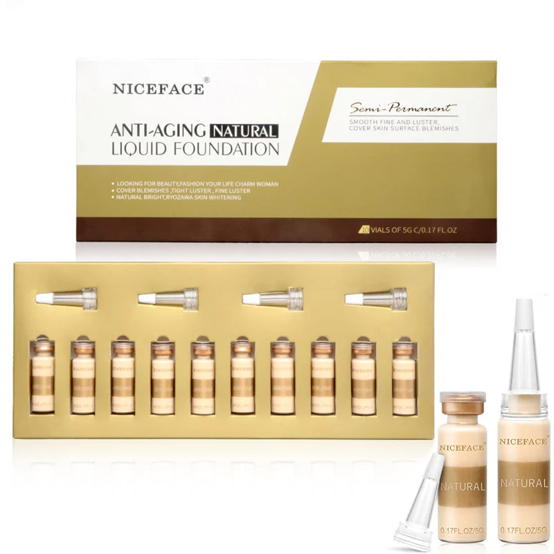 10 шт. 5 мл Отбеливающий Крем BB светящаяся сыворотка ампула добавляющая основы