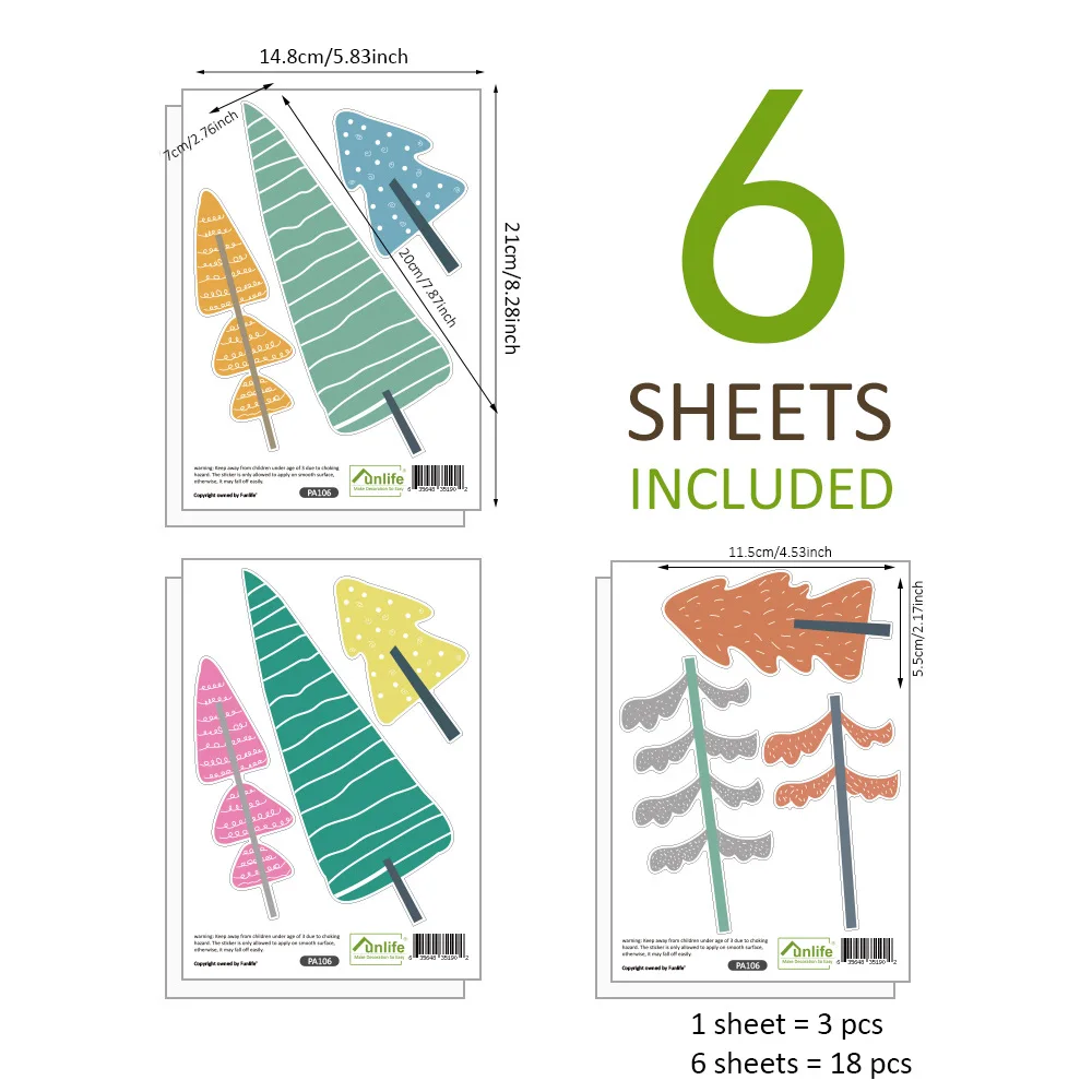 Funlife Мультяшные животные Детская Наклейка на стену детская комната декор для