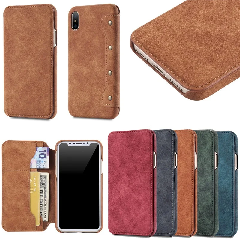 Роскошный кожаный чехол-книжка для iPhone Xs Max Xr X, кошелек со слотом для карт, подставка, чехол-книжка для iPhone 8, 7, 6, 6s Plus, чехол для телефона