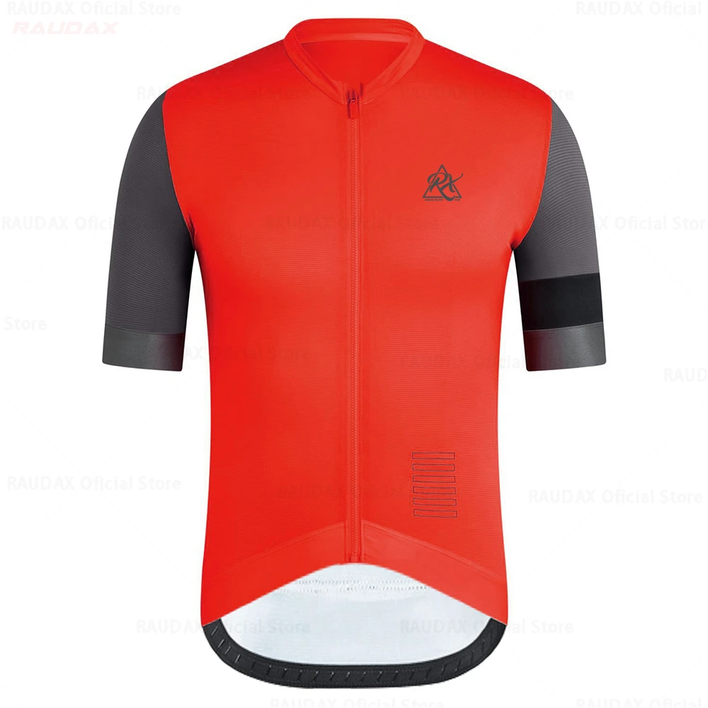 

2021 Raudax Cycling Set Man Cycling Jersey Short Sleeve Bicycle Cycling Clothing Kit Mtb Bike Wear Triathlon Maillot Ciclismo