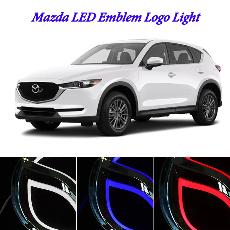 Светодиодный светильник с эмблемой 5D для mazda 6 gg gh mazda 3 bl cx5 cx-6 CX-3 rx8 cx 7 светодиодный светильник с эмблемой