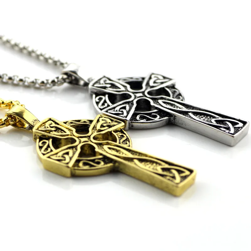 Christian Jewelry Triquetra колье с кулоном в стиле викингов тройной Рог Odin Celtics крест
