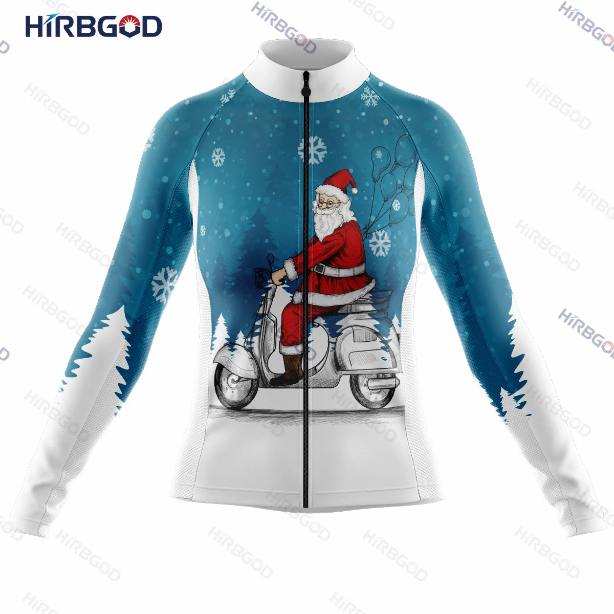 

HIRBGOD Lightweight Woman Cycling Jersey Christmas Upgrade Shirt Roupa Ciclismo Feminino Festival Jersey Long Travel Maillot