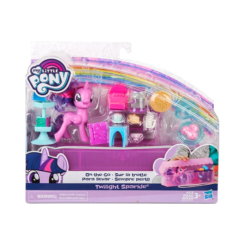 

Hasbro My Little Pony Rarity Twilight Sparkle Cute Carry-on Bag Girl Gift Princess Play House Toy
