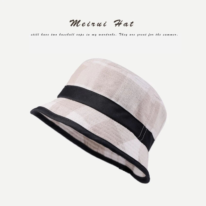 2019 новая хлопковая клетчатая цветная Рыбацкая шляпа летняя и осенняя Женская