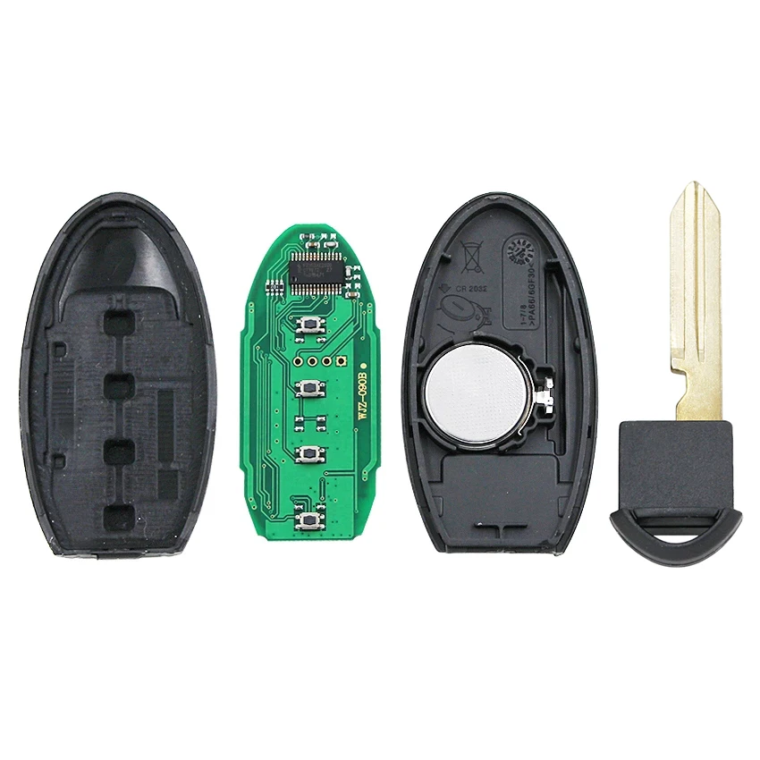 4B Keyless-go Smart Car Key ( SUV ) FSK 433.92Mhz 4A Chip FCC ID: KR5TXN1 P/N: 285E3-6RR3A / S180144506 For Nissan X-Trail 2021 |