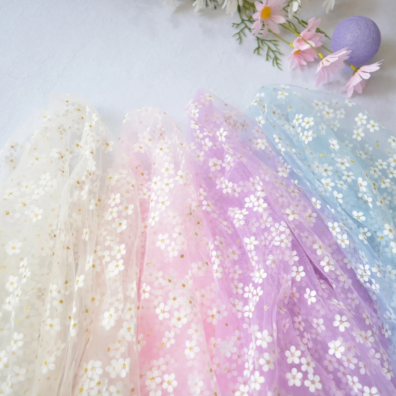 Маленький Тюль с цветком сливы мягкий цветочный флорет сетка ручная работа