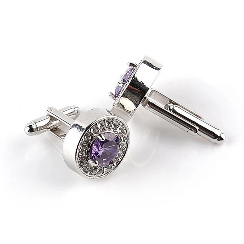 2 пары модные стразы Запонки женские мужские платья Бизнес Свадебные Подарок