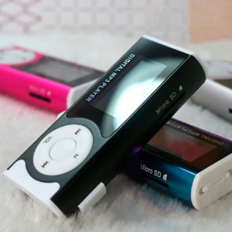 Высокое качество Мини Клип ЖК экран MP3 музыкальный плеер с фонариком Поддержка TF