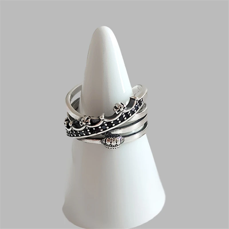 Оптовая продажа новинка акция черный кубический цирконий каменная Корона