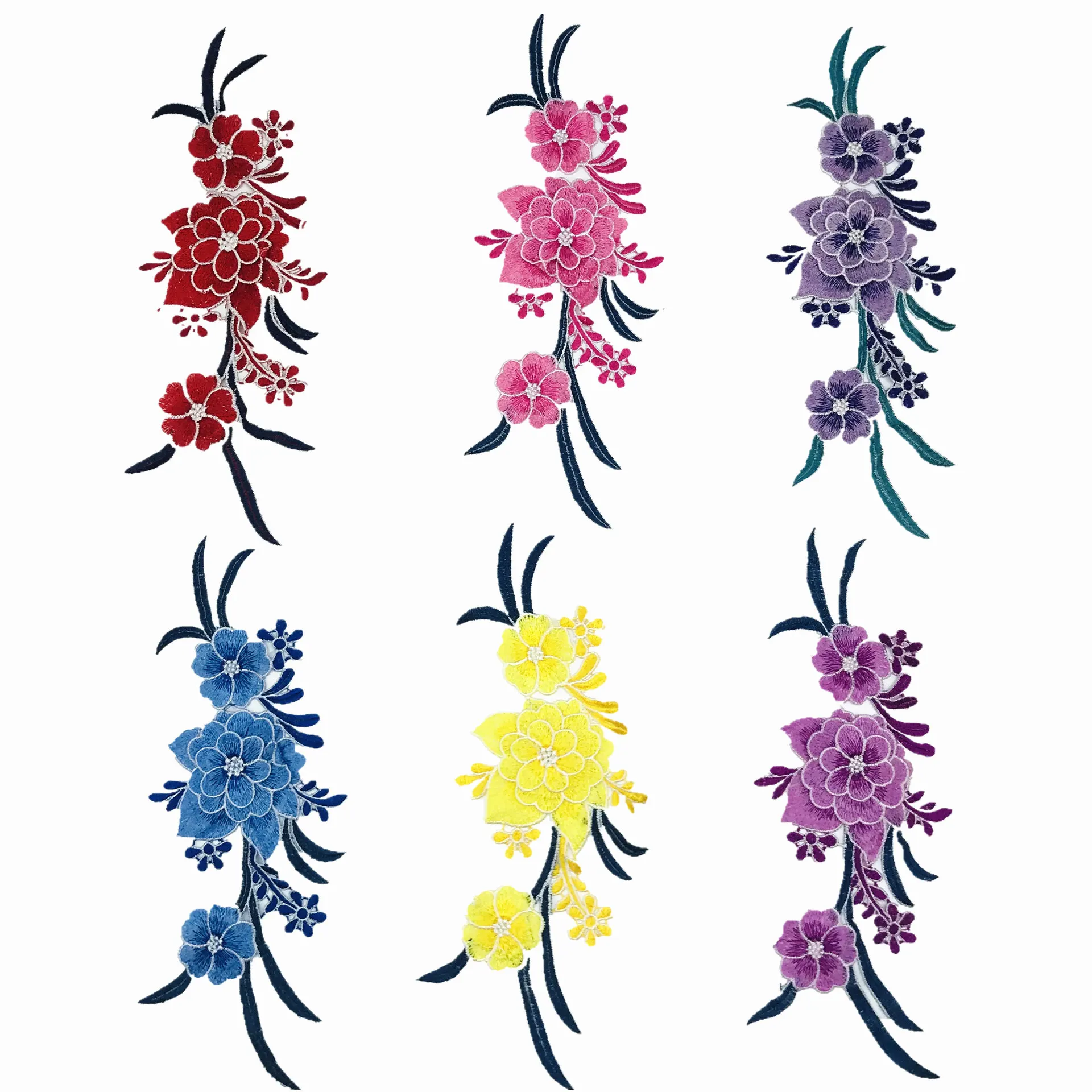 

patchDIY applique Water soluble embroidery costume decoration dimensional Colorful decals applique accessories