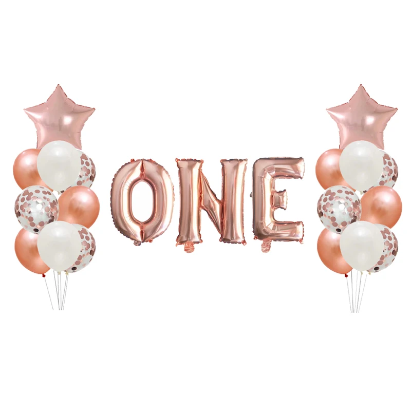 

1set Boy Girl 1st Years old Birthday Party Balloon Digit 1 Helium Foil Balloons Baby Shower Party Decorations photo props
