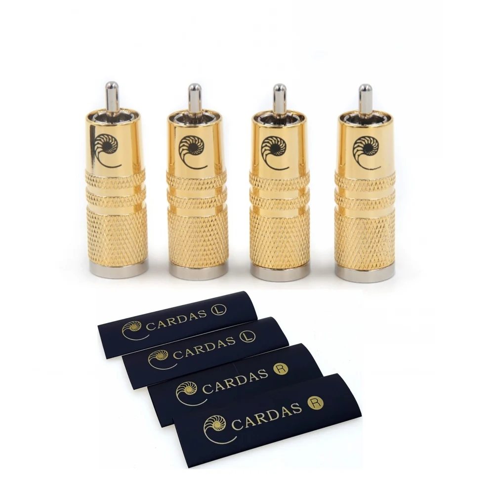Cabo de Conexão Elétrico de 9 mm para Áudio Macho Srca Plugue Cabo Termorretrátil Hifi Prateado Rca