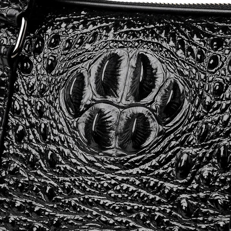 Мужской чехол из 100% натуральной кожи мужская сумка с принтом аллигатора мужские