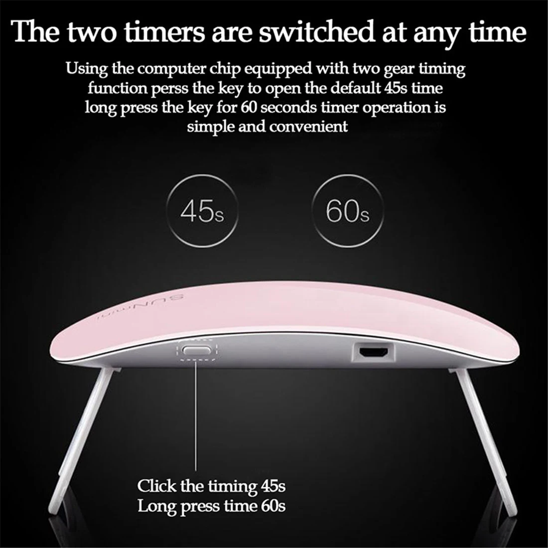 Сушилка для ногтей 6 Вт УФ умная лампа светодиодный Гель-лак автоматическое