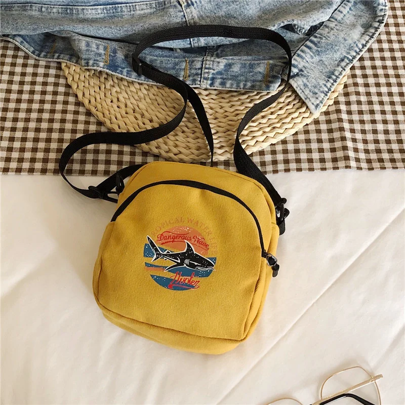 

Japanese Canvas Women Bags 2021 New Casual Messenger Bag Harajuku Style Ulzzang Small Square Bag Literary Simple Shoulder Bag