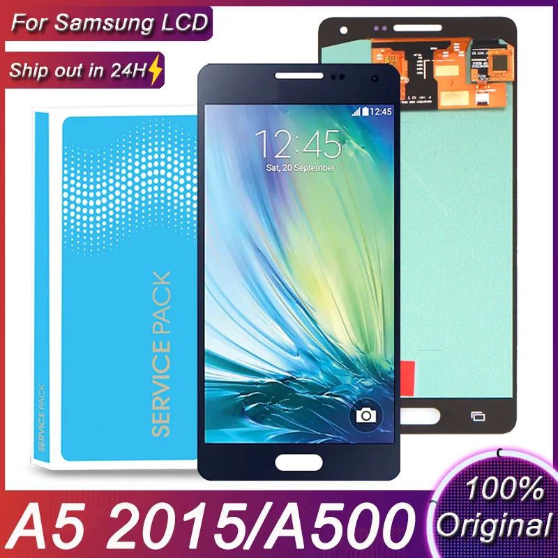 SUPER AMOLED 5 0 &quotЖК дисплей для SAMSUNG Galaxy A5 2015 ЖК A500 A500F A500M SM A500FU сенсорный экран