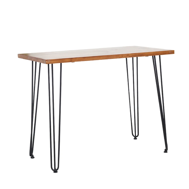 Скандинавский стол для спальни из массива дерева маленький домашний