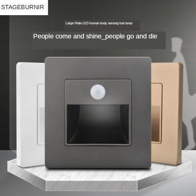 Ночсветильник с датчиком движения для коридора лестницы 86 светодиодный | Лампы и