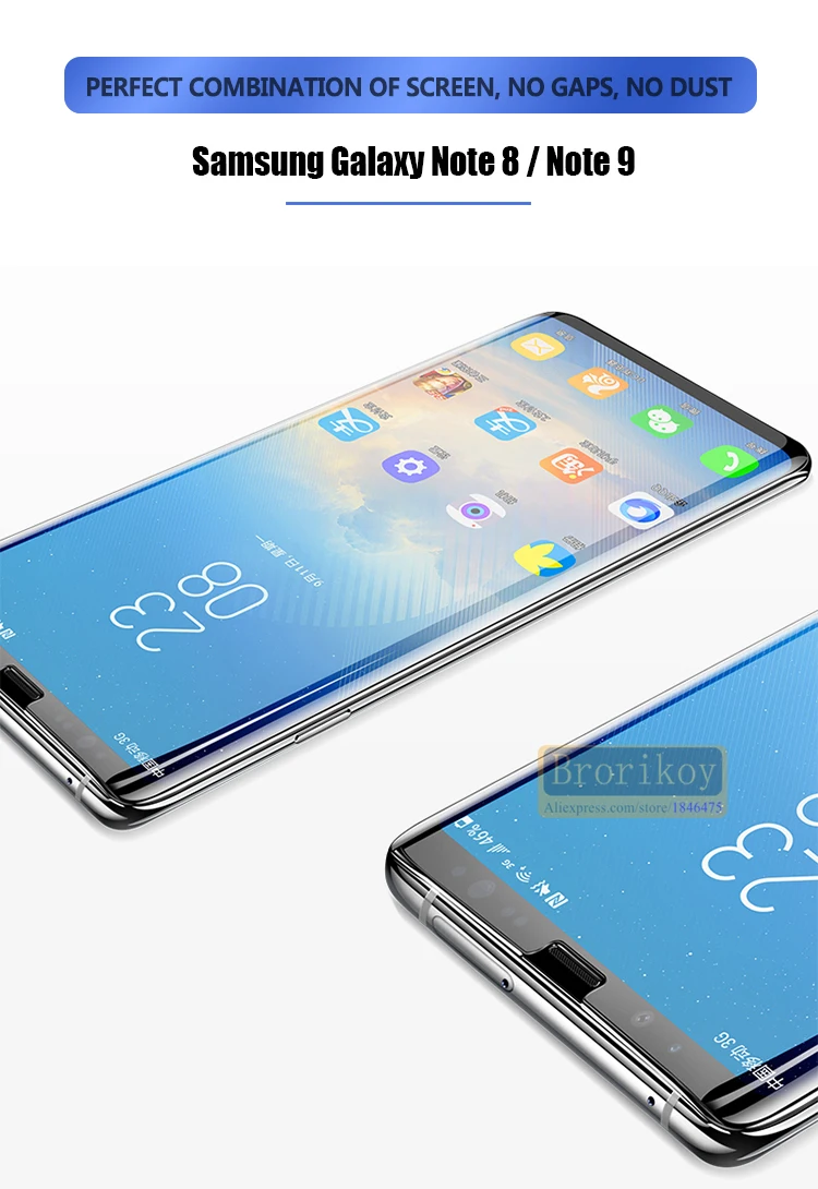 Ультратонкая Защитная пленка для Samsung Galaxy S8/S9/S10 Plus Note8/Note9 серии мобильных телефонов