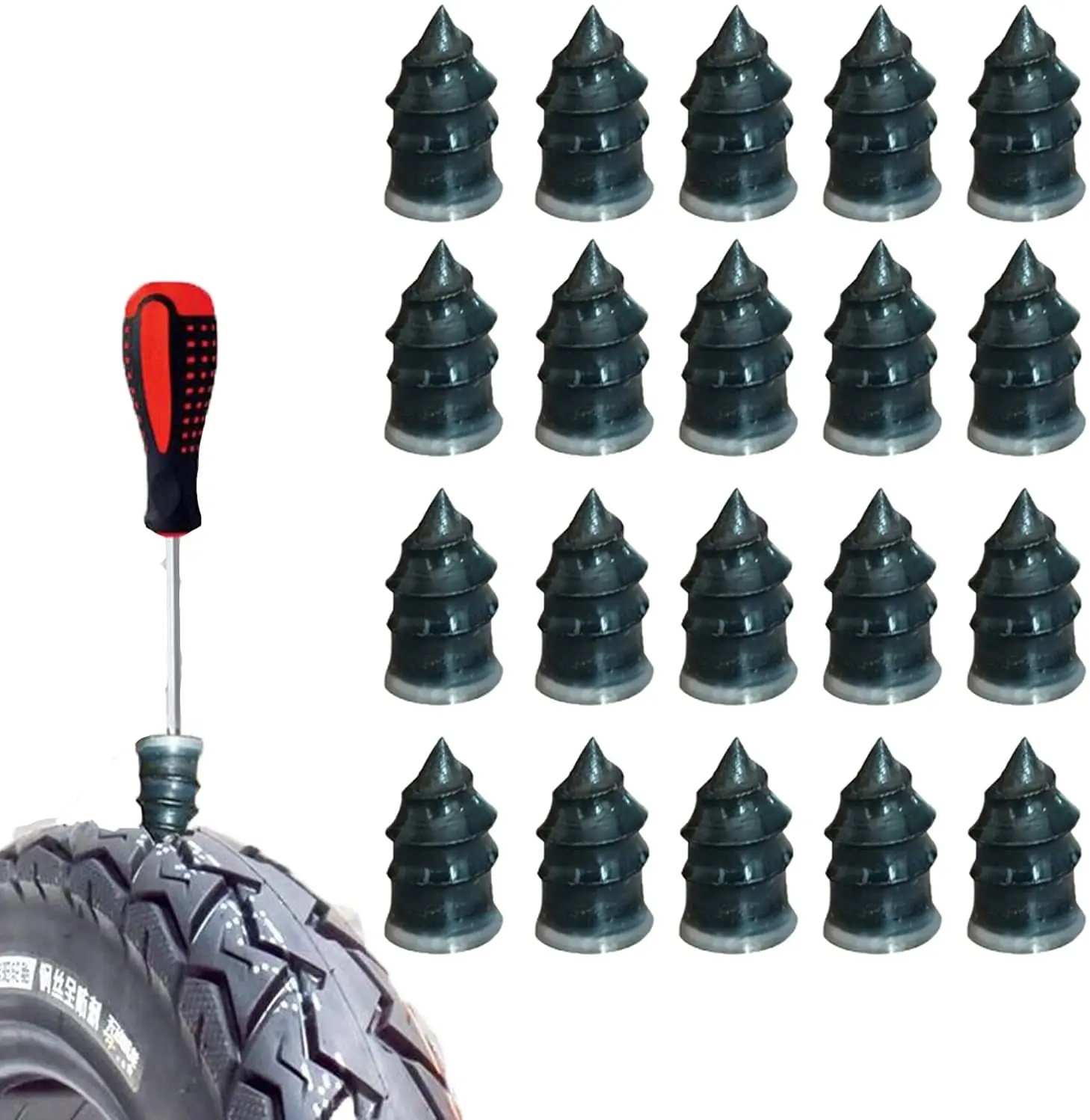 

Vacuum Tyre Repair Nail for Car Trucks Motorcycle Scooter Bike Tire Puncture Repair Tubele Repair Tire Filmss Rubber Nails