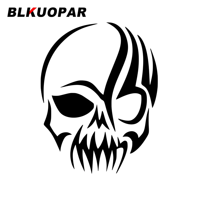 

BLKUOPAR for Tribal Head Skul Car Stickers Fashion Decals Windshield Refrigerator Waterproof Suitcase Sunscreen Vinyl Car Wrap