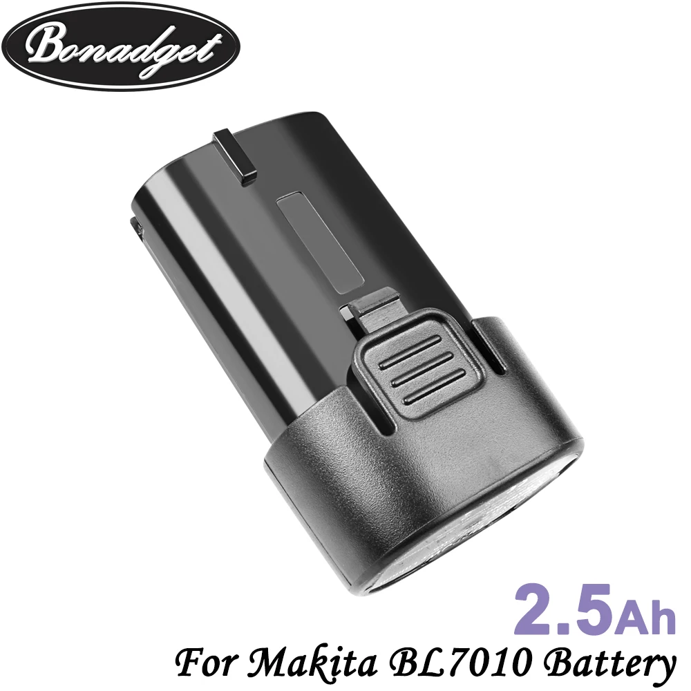 Bonadget 2 шт. 7 в 2500 мАч сменный литий-ионный аккумулятор для Makita BL7010 194355-4 194356-2 TD020DS
