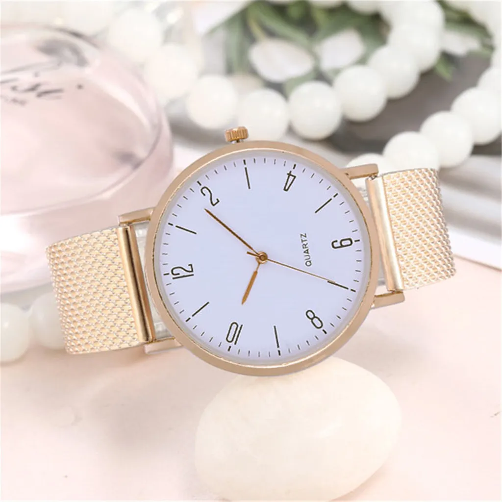 Новые простые женские кварцевые часы темпераментные повседневные модели