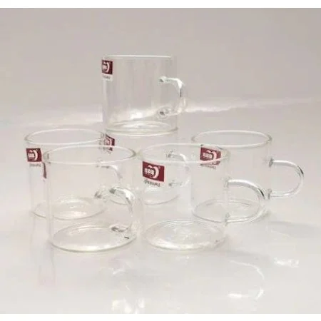 

6 PCS Small Glass Coffee Cup Mug Tiny Glass Mug Cup 412845052