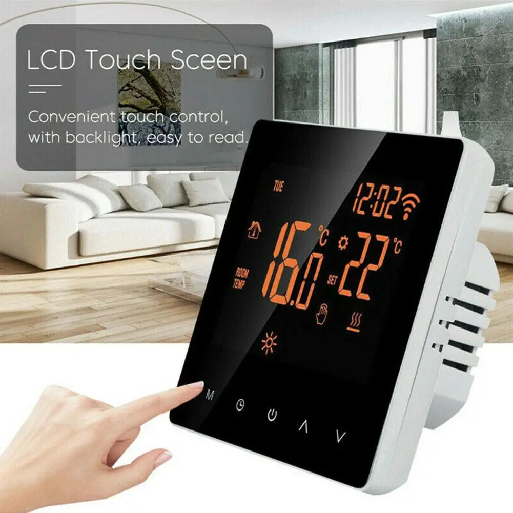 

Wireless Thermostat Screen Temperature Controller Home For Google Heating Alea Programmable Home Electric Underfloor Z0W0