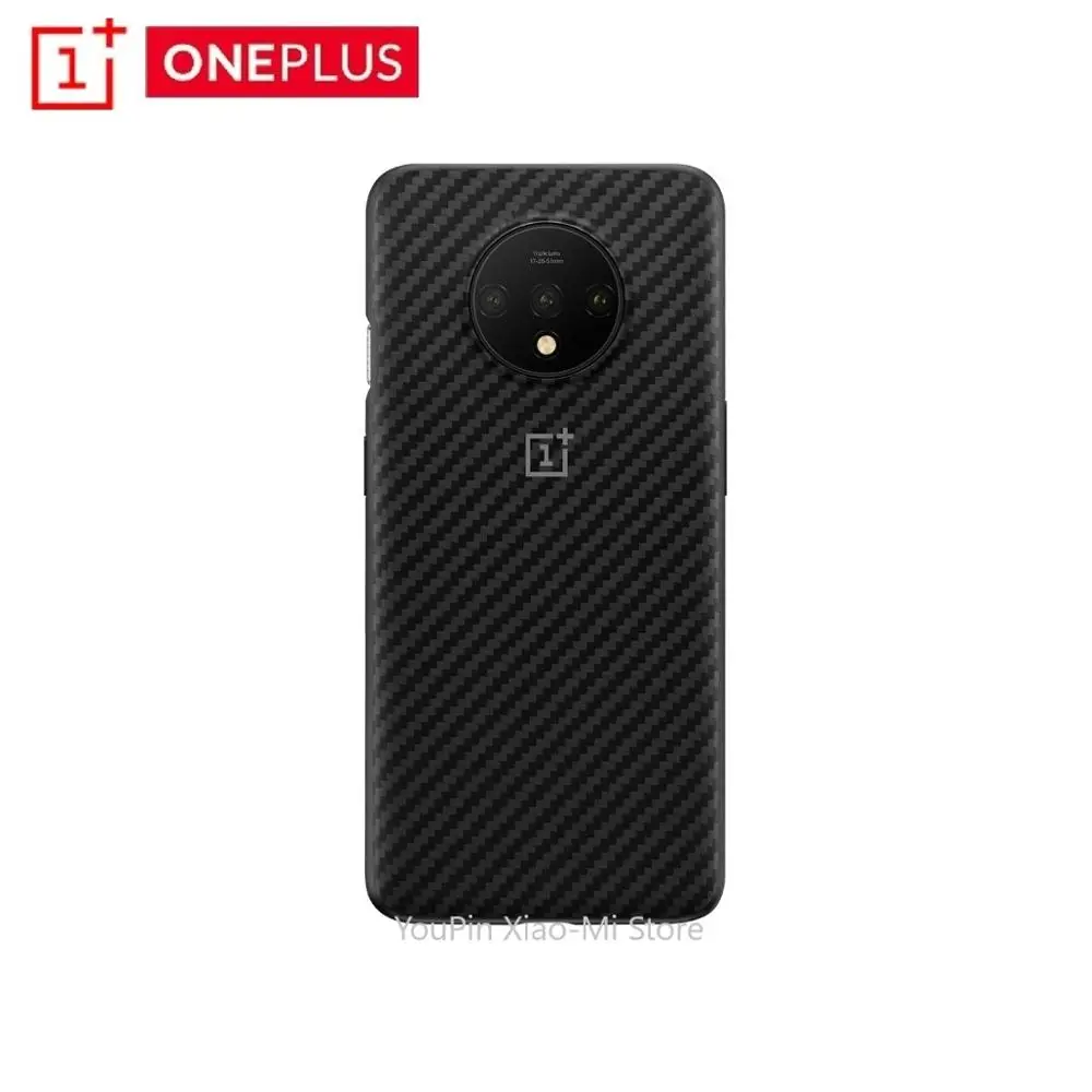 Karbon Чехол-бампер для OnePlus 7T официальный материал кевлар+ ТПУ полная защита Официальный чехол-накладка - Цвет: Karbon