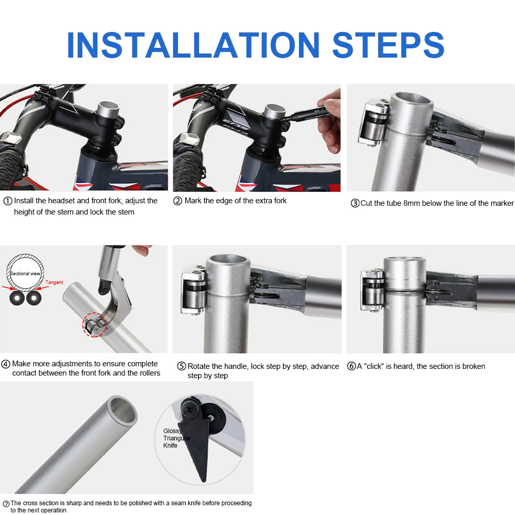 

Mountain Bike Front Fork Pipe Cutter Aluminum Alloy Bike Head Tube Pipe Handlebar Seat Post Cutting Bicycle Repair Tool
