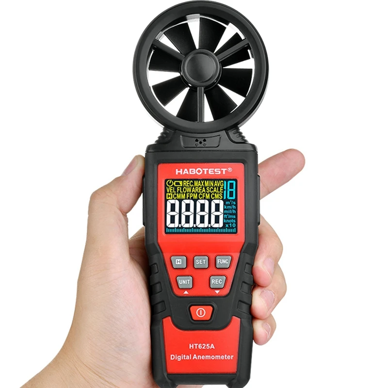 Ручной цветной дисплей HABOTEST HT625A цифровые анемометры измеритель скорости ветра
