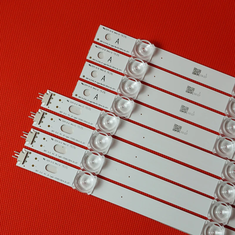 

New 8pcs/set LED strip Replacement for LG LC420DUE 42LB5500 42LB5800 42LB560 INNOTEK DRT 3.0 42 inch A B 6916L-1710B 6916L-1709B