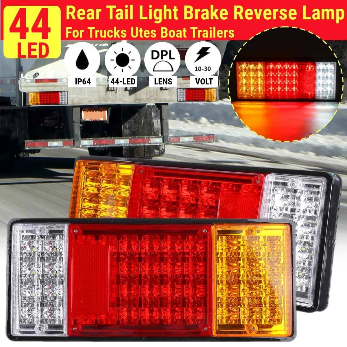 Светодиодный задний фонарь 2X 12V 88/150 для грузовиков и автомобилей предупреждающий