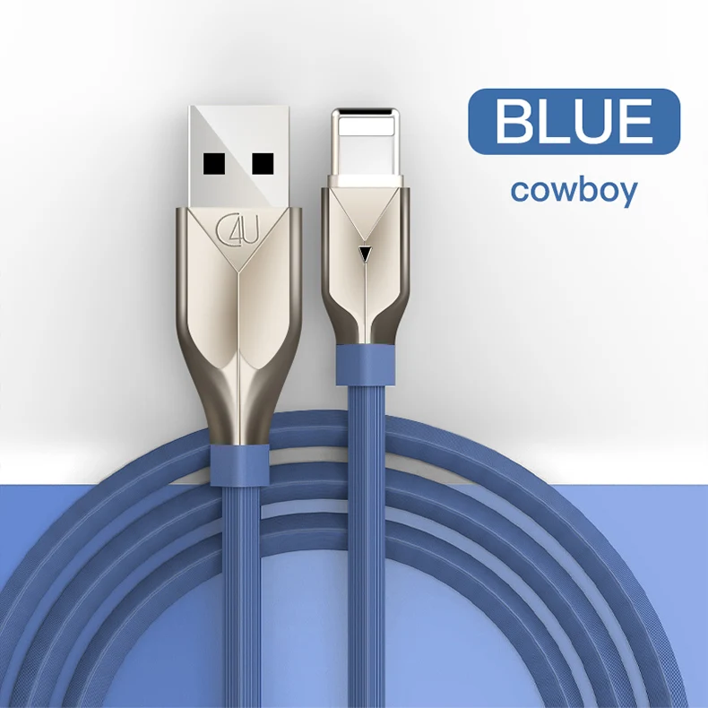 VLAMPO USB кабель для Apple iPhone X XS MAX XR 8 7 6 plus 2.5A кабель для быстрой зарядки мобильного телефона шнур для зарядки 1 м