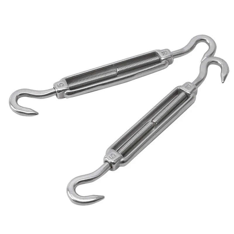 

Sun Shade Sail Canopy Accessory 304 Stainless Steel Hardware Kit Turnbuckle Pad Eye Carabiner Clip Hook Screws Silver Hook Set