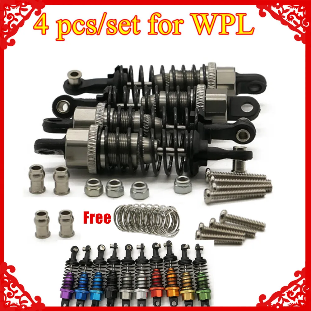 4 шт./Набор x масляный амортизатор типа для 1/16 WPL Henglong C14 C24 4x4 пикап гусеничный hopup обновленные детали