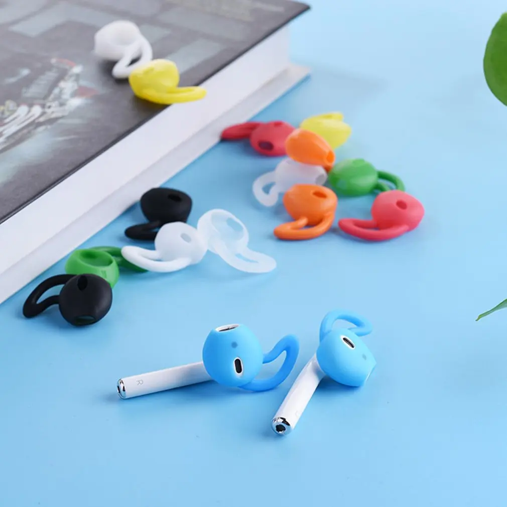 1 pair Earphone Silicone Case Anti-shedding Painless Eartips Ear buds tips For Apple 7/8/x Plugs Protection Accessories | Электроника