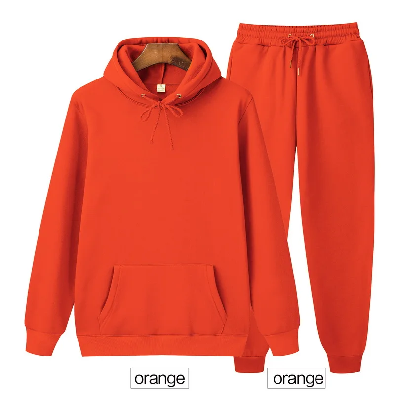 

Two Pieces Set Fashion Hooded Sweatshirt Men's Sportswear Hoodie Winter Autumn Men's Hoodie + Pants Sets Tracksuit Jogging Suit