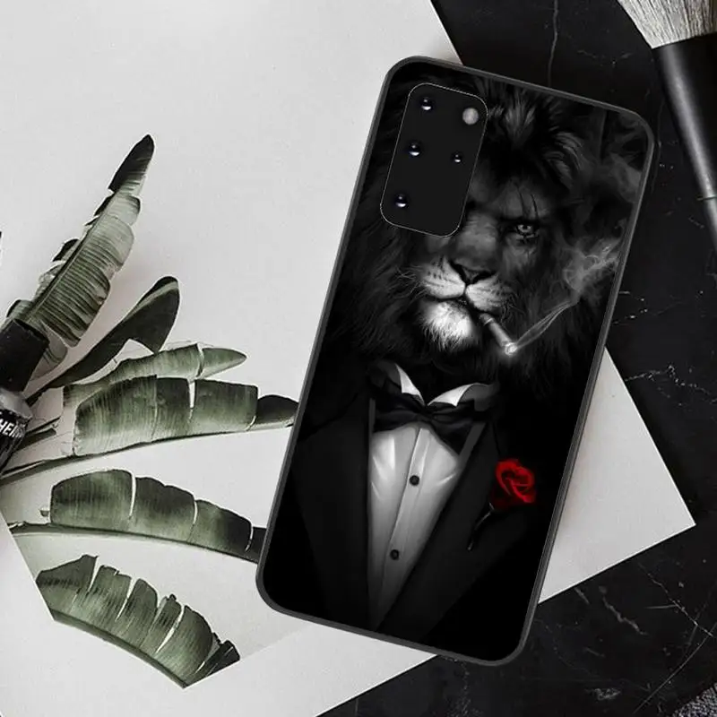 

HPCHCJHM Man Suit Shirt Custom Photo Soft Phone Case for Samsung S20 plus Ultra S6 S7 edge S8 S9 plus S10 5G