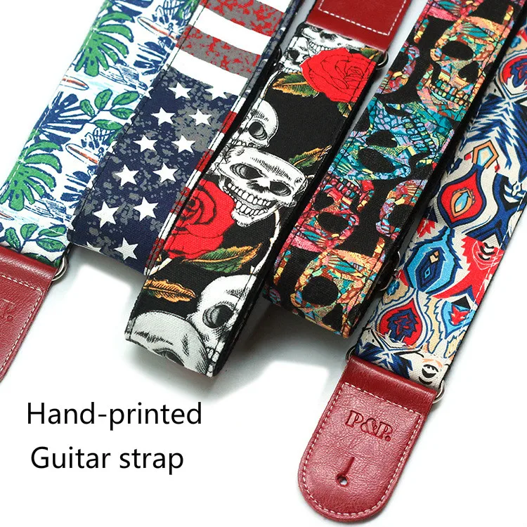 elektrische gitarre folk gitarre bass guitar strap baumwolle gedruckt denim gitarre strap länge einstellbare gitarre strap gitarre teile free glo